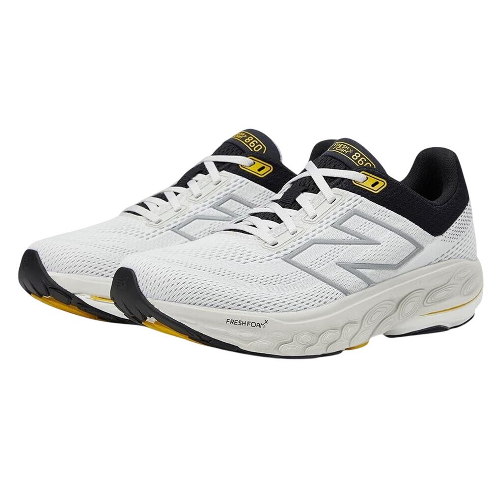 New Balance Mens Fresh Foam X 860v14 Running Sneakers US 12 XWIDE White EUC